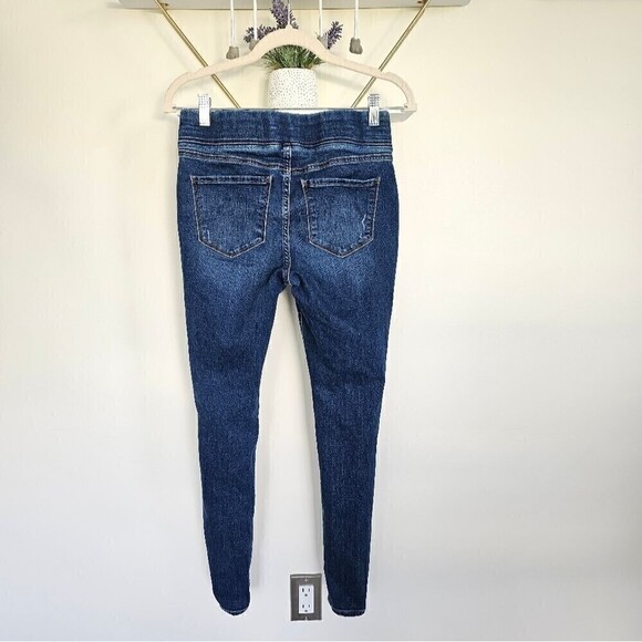 Old Navy Rockstar Jeggings Distressed Medium Wash Skinny Ankle Jeans Size 4 - Picture 4 of 6